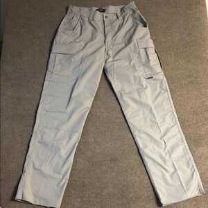 TRU SPEC Men’s 36/36 Tactical Cargo Pants Tan Uniform Expandable Waist NWOT